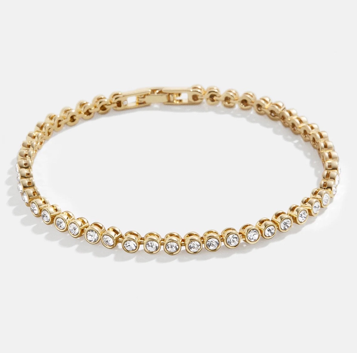 Baublebar Amalie Tennis Bracelet Gold Plated Crystal
